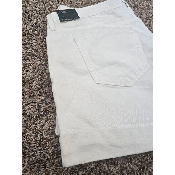 Wild Fable White Mom Shorts Size 18 – NWT High Rise 3” Inseam Plus Size Denim - Picture 10 of 10